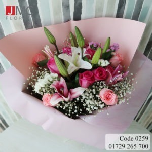 Mixed Shiny Bouquet- JMC Florist 259 - a