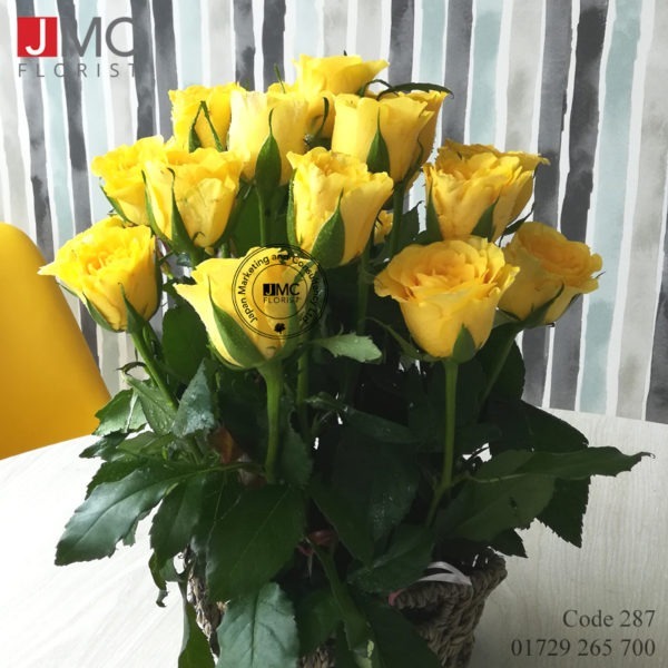 Yellow Rose Bouquet- JMC Florist 287